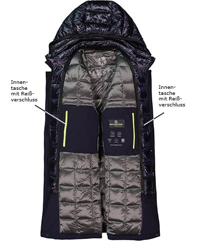 Milestone Parka imbottito in microfibra funzionale milestone Italia