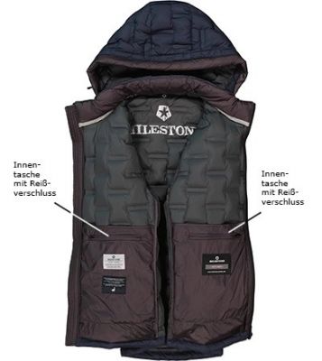 Milestone Giacca piumino milestone trapuntato con cappuccio staccabile 2025