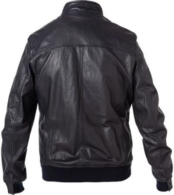 Milestone Giubbino bomber blu milestone in nappa di agnello In Linea