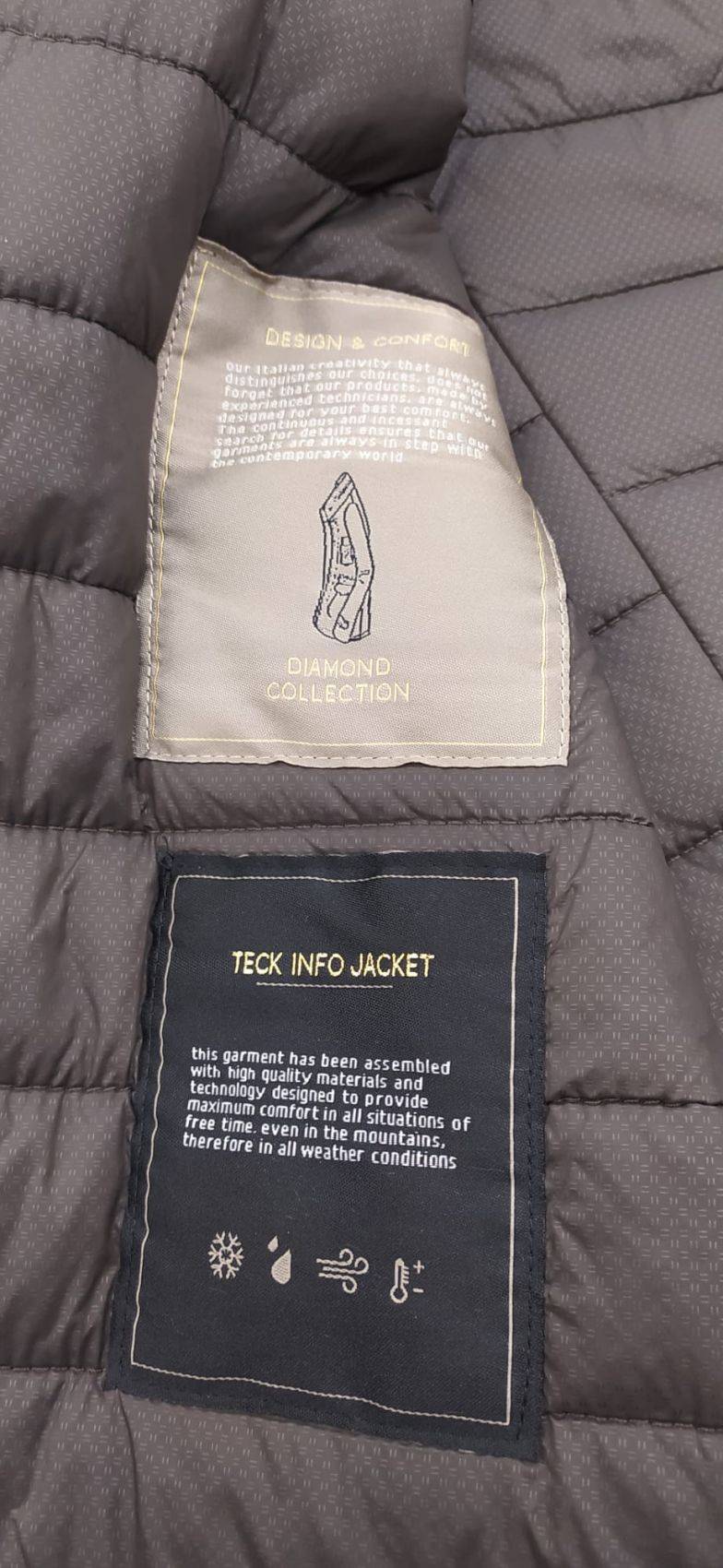 Adimari Trench impermeabile imbottito blu con pettorina anti vento staccabile Vendita
