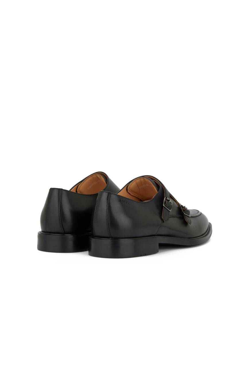 Digel Scarpa digel nera con doppia fibbia in pelle di vitello Prezzo Ridotto