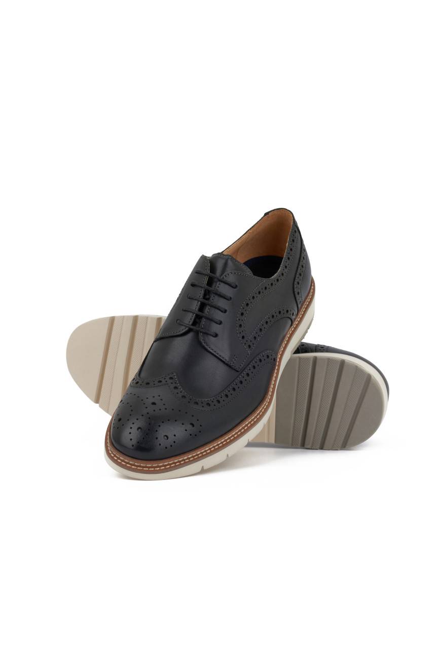 Digel Scarpa francesina all'inglese nera digel fondo gomma Sottocosto
