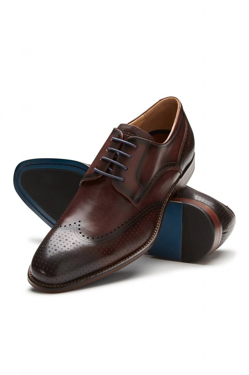 Digel Scarpa derby all'inglese marrone elegante digel in vera pelle Presa