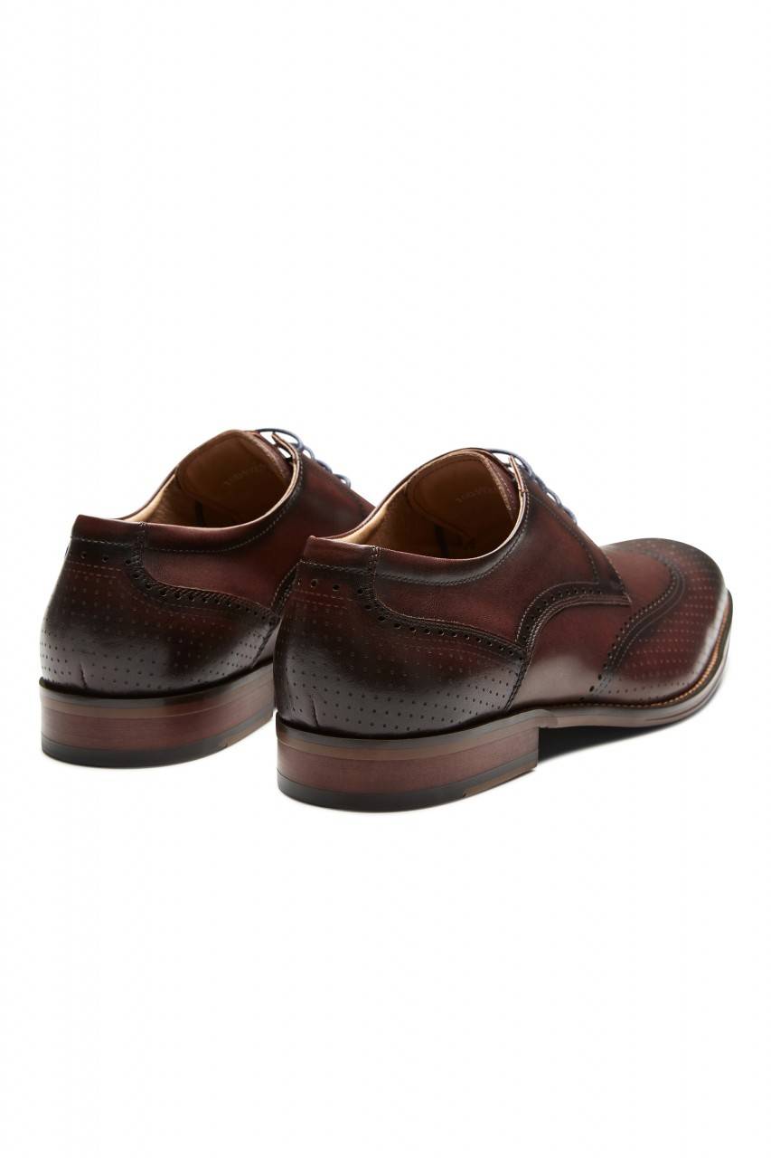 Digel Scarpa derby all'inglese marrone elegante digel in vera pelle Presa