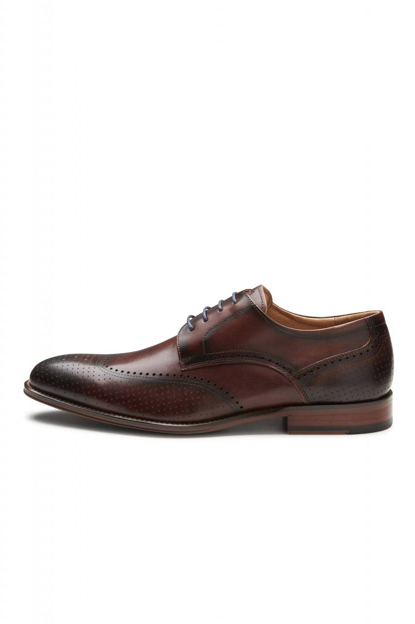 Digel Scarpa derby all'inglese marrone elegante digel in vera pelle Presa