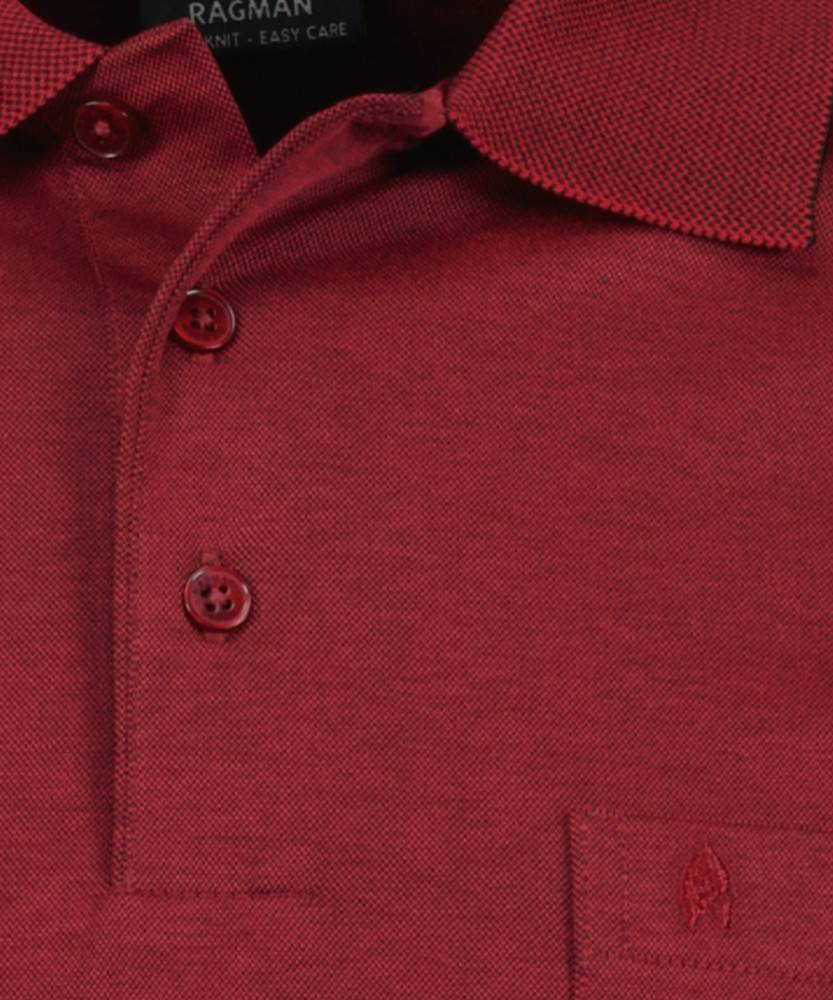 Ragman Polo bordo con taschino ragman no stiro modern fit Fino al 60% di sconto