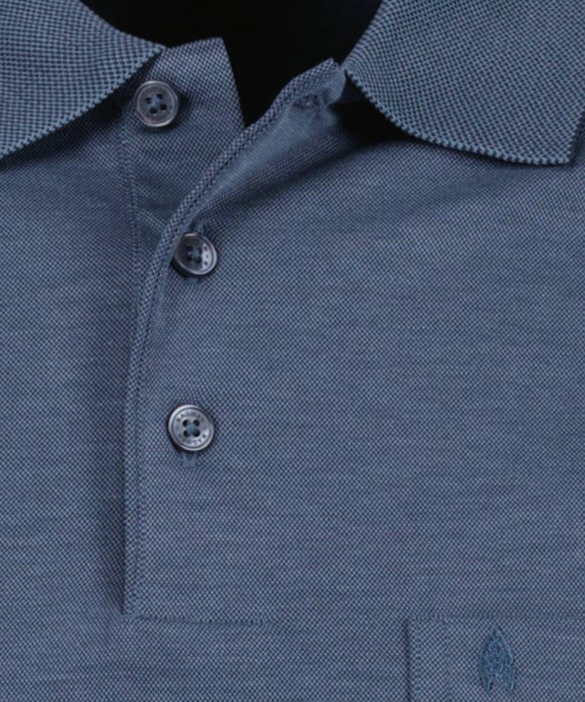 Ragman Polo azzurra con taschino ragman no stiro modern fit In Vendita