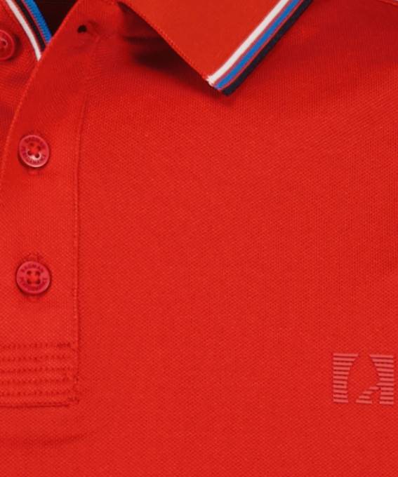 Ragman Polo rossa in tessuto performante ragman modern fit Vendita Calda