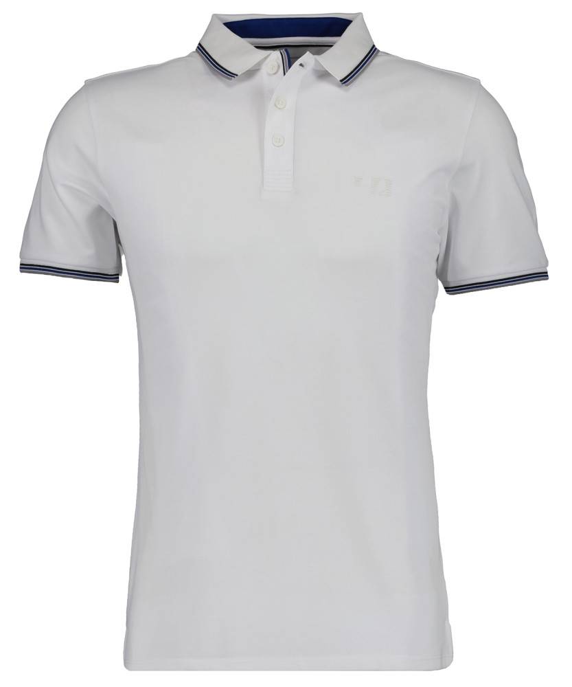 Ragman Polo bianca in tessuto performante ragman modern fit