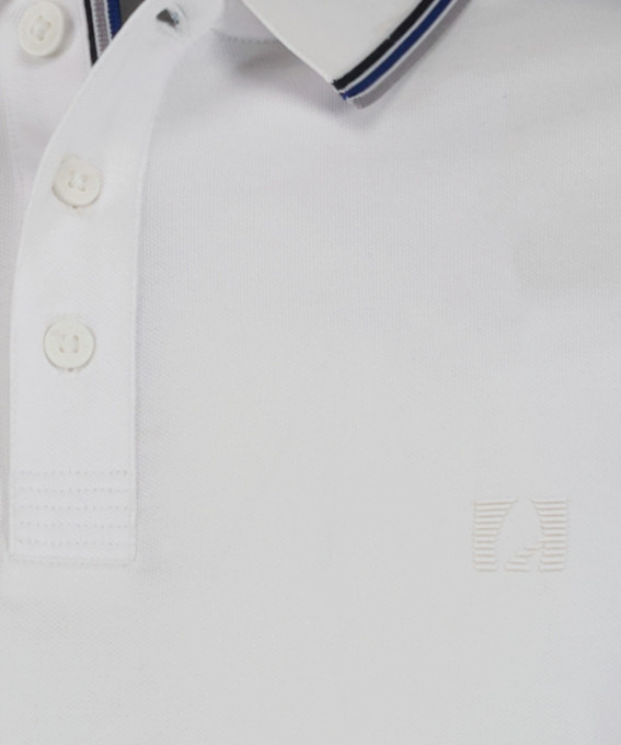 Ragman Polo bianca in tessuto performante ragman modern fit I Più Venduti