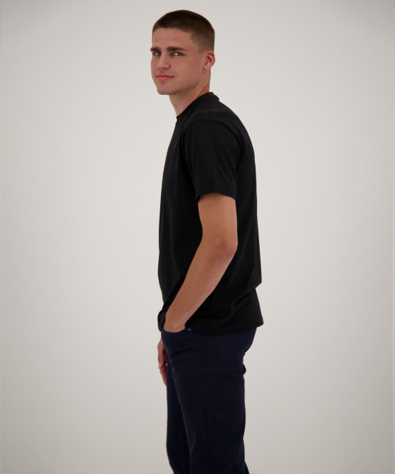 Ragman Due t-shirt nere ragman in puro cotone jersey Negozio