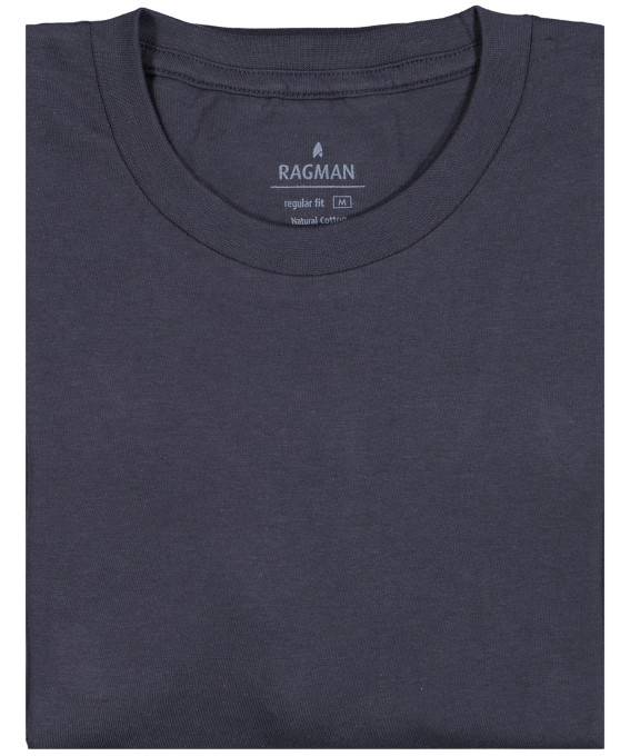 Ragman Due t-shirt blu ragman in puro cotone jersey In Saldo