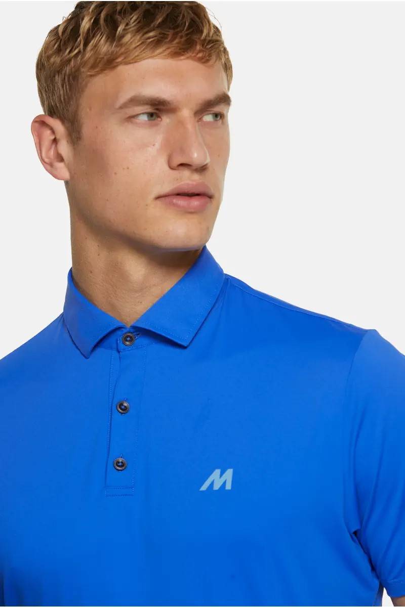 Meyer Polo meyer blu elettrico tessuto performante tecnico Italy
