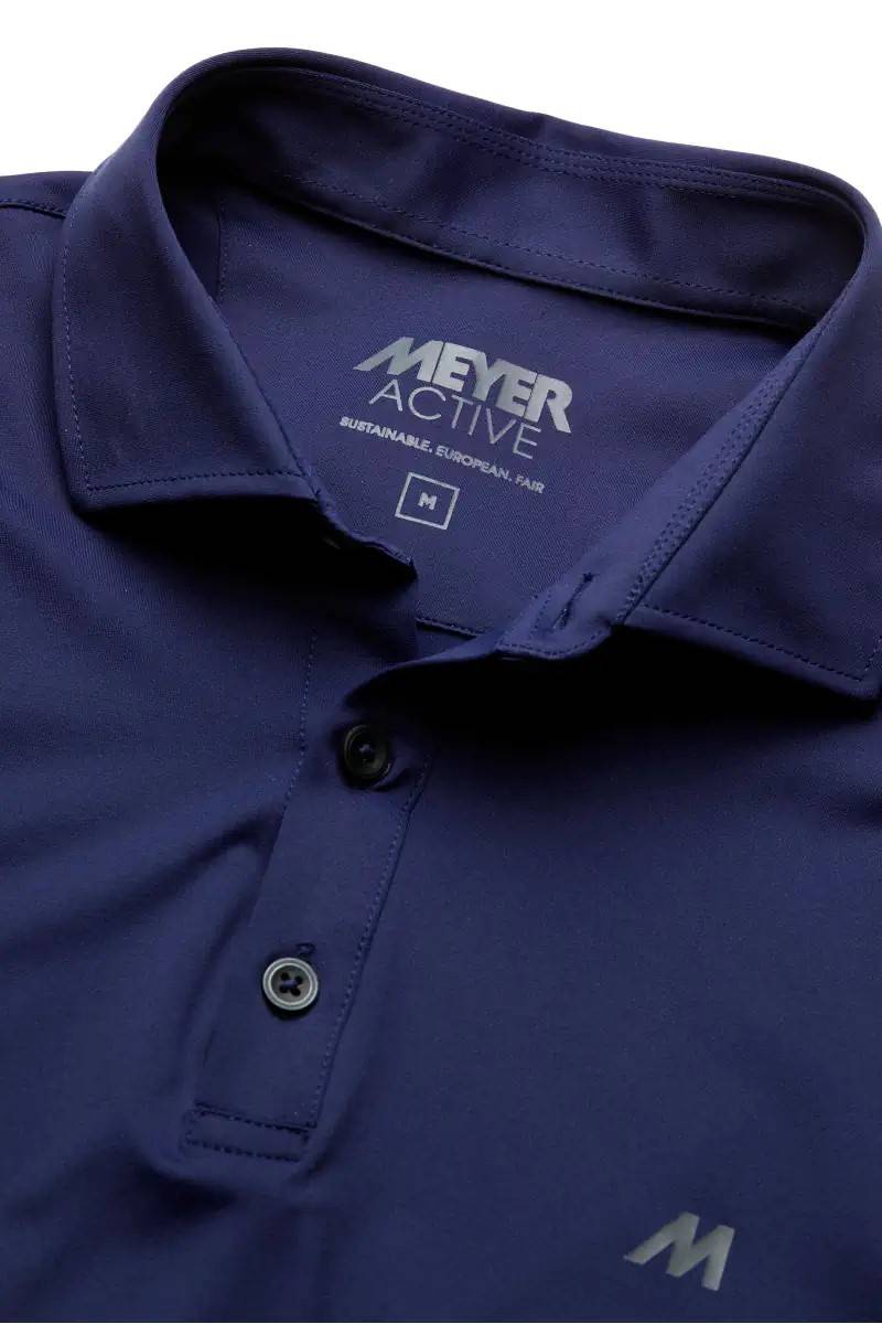 Meyer Polo meyer blu marine tessuto performante tecnico Italia