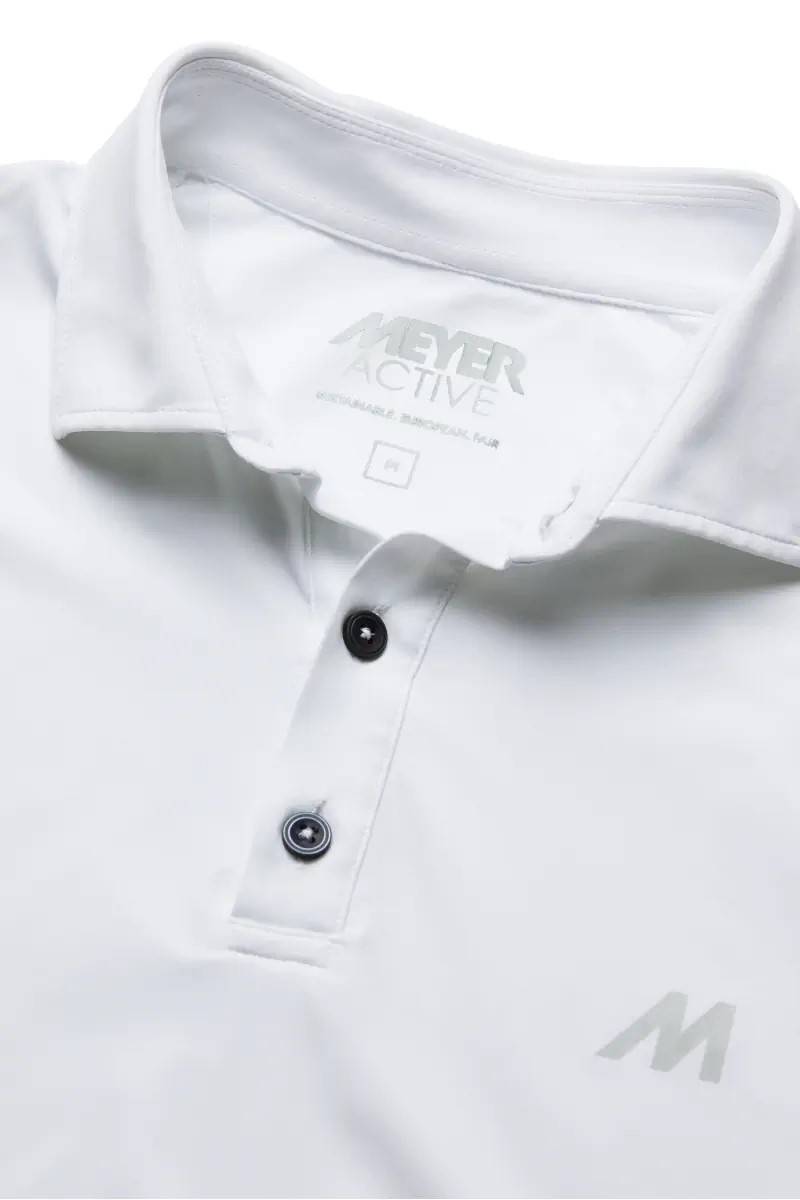 Meyer Polo meyer bianca tessuto performante tecnico In Linea