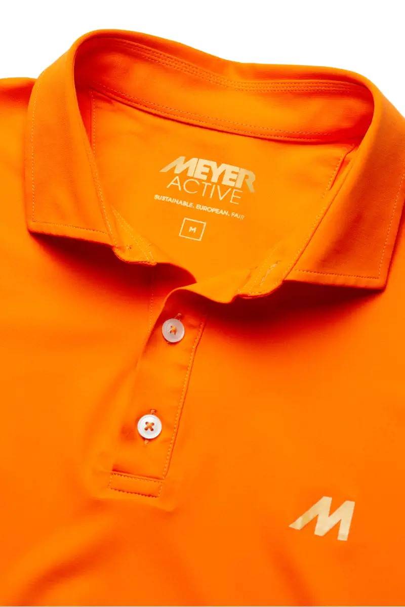 Meyer Polo meyer arancione tessuto performante tecnico Nuovo