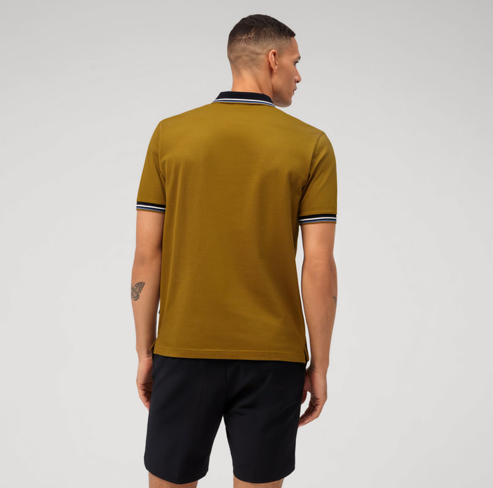 Olymp Polo color cachi olymp regular fit cotone piqué Pezzi Unici