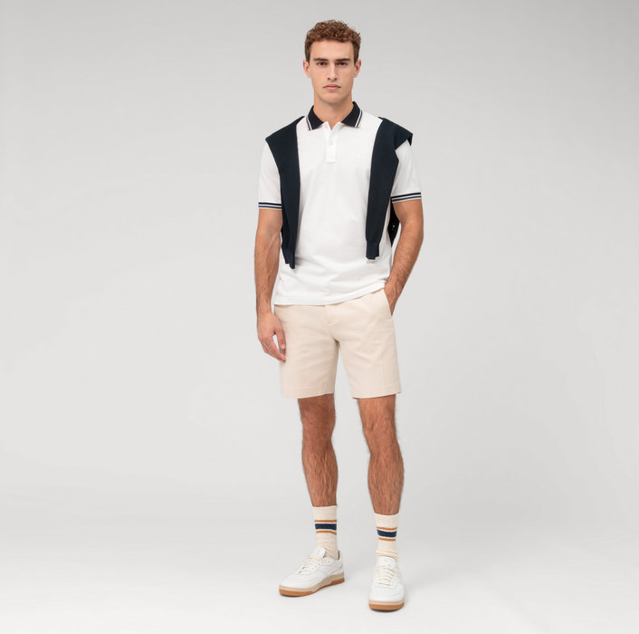 Olymp Polo bianca olymp regular fit cotone piqué Soddisfazione Garantita