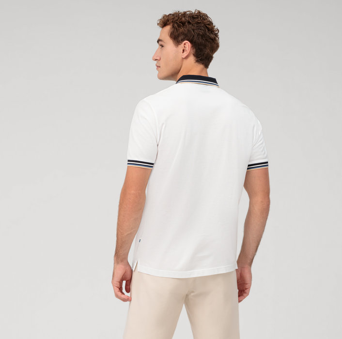 Olymp Polo bianca olymp regular fit cotone piqué Soddisfazione Garantita