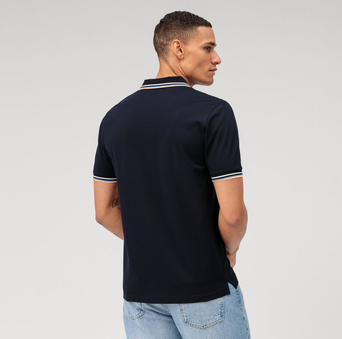 Olymp Polo blu olymp regular fit cotone piqué Acquista Ora