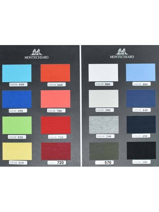 Montechiaro Polo zip montechiaro maniche corte in jersey filo di scozia con taschino Consegna Veloce