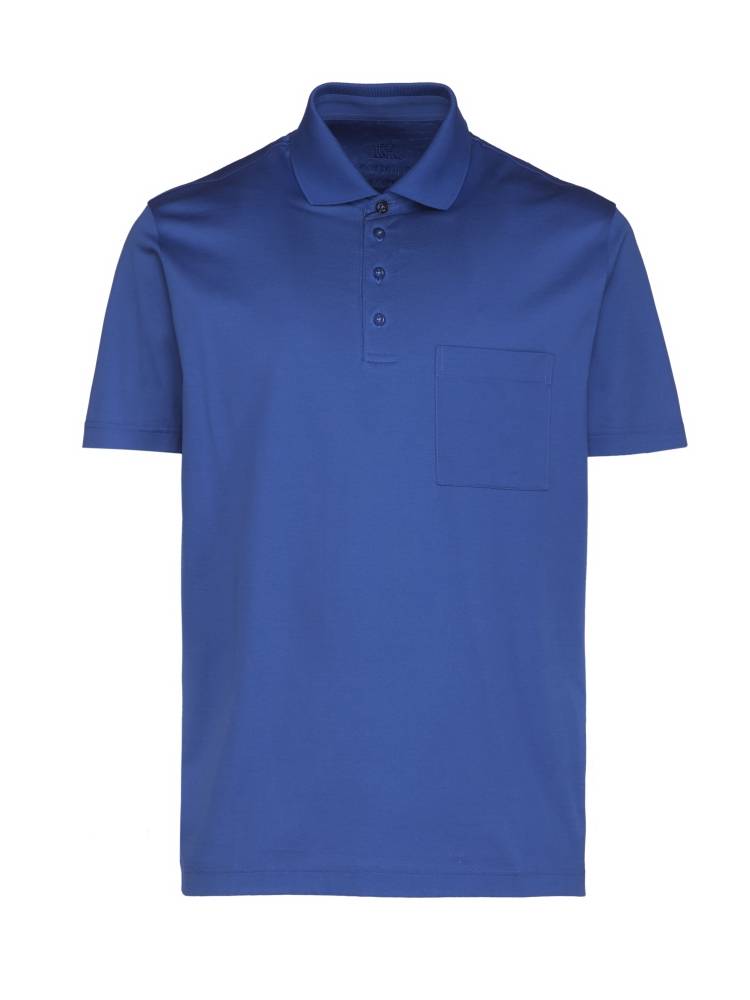 Montechiaro Polo montechiaro maniche corte in jersey filo di scozia con taschino Promozione Limitata