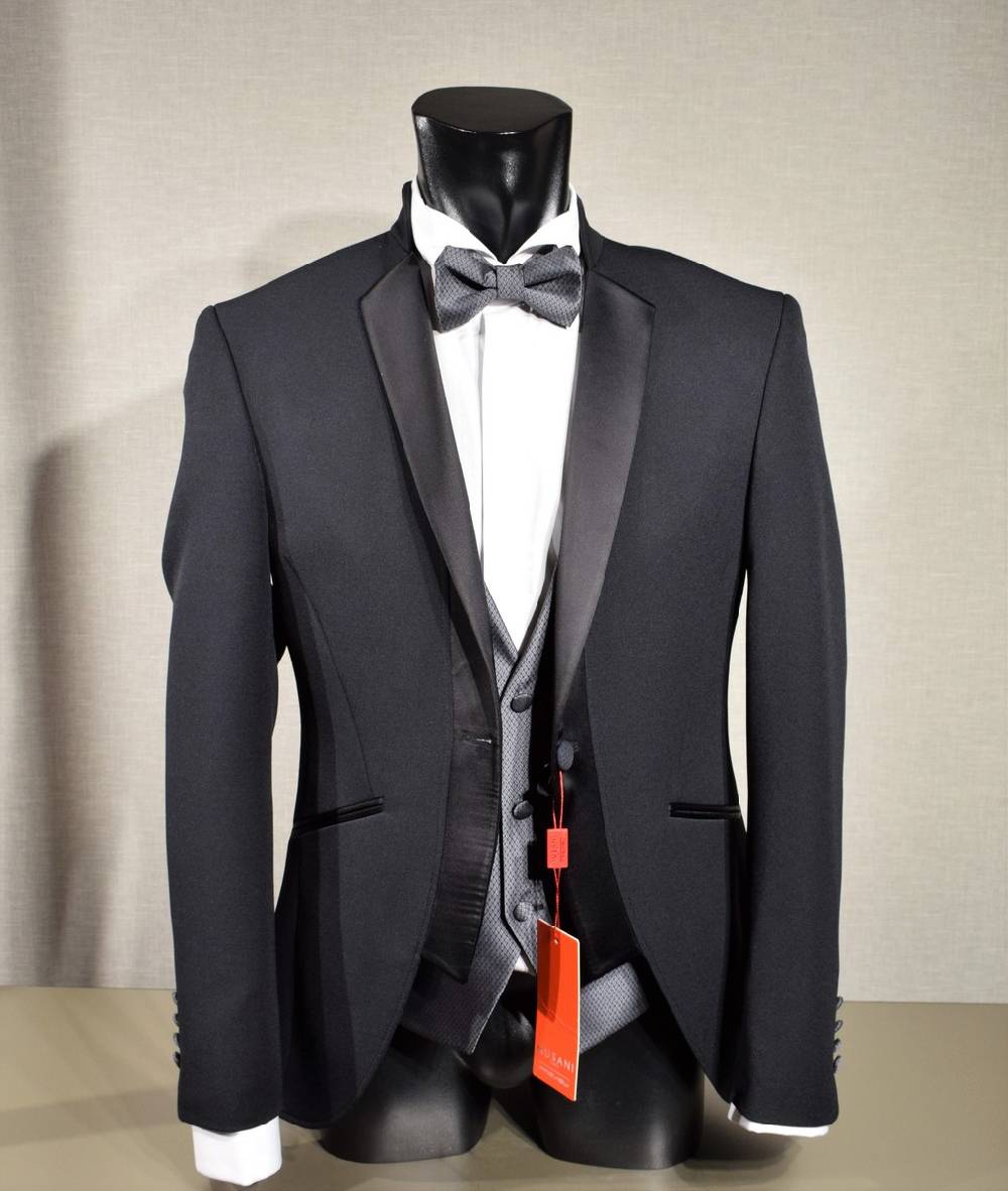 Musani Milano Cerimonia Smoking moderno slim fit nero musani cerimonia Sconto
