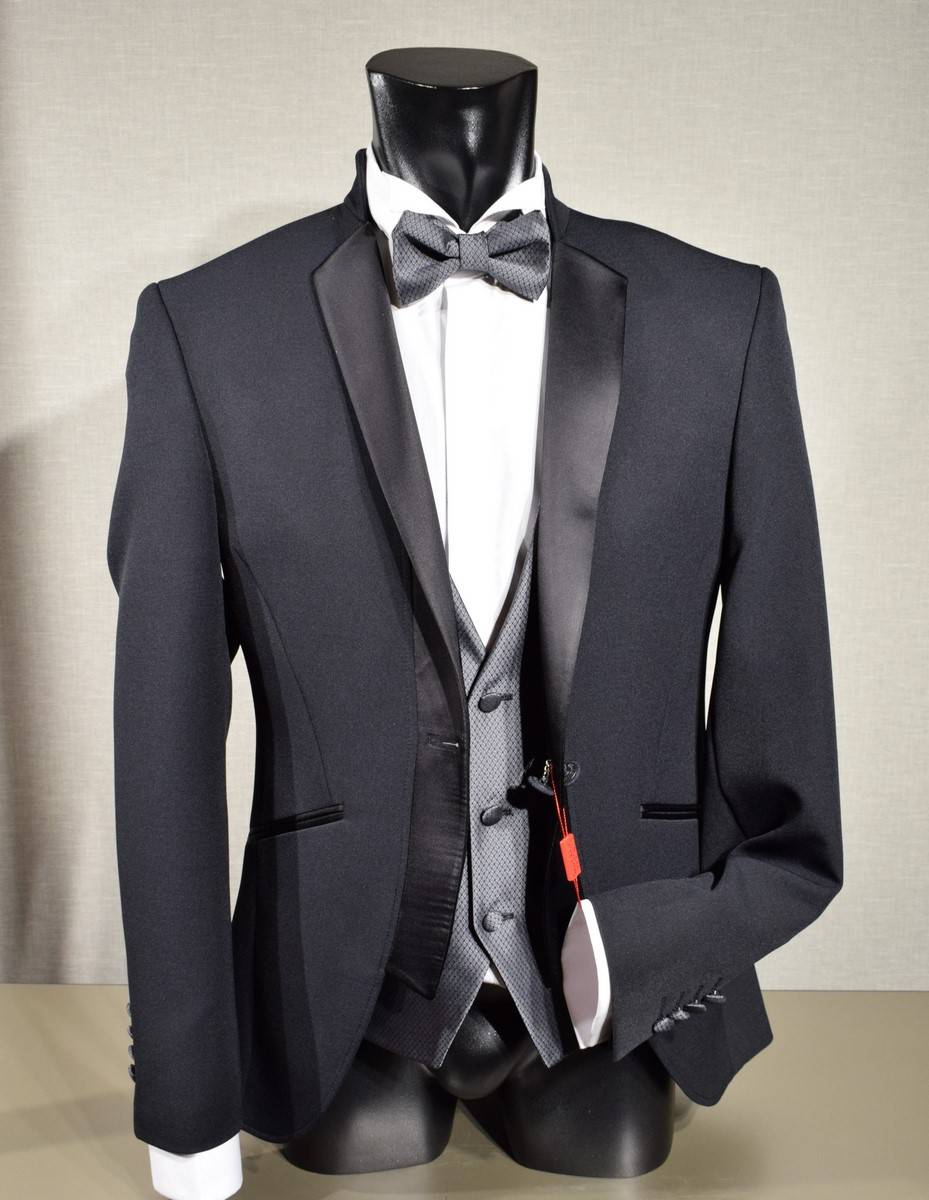 Musani Milano Cerimonia Smoking moderno slim fit nero musani cerimonia Sconto