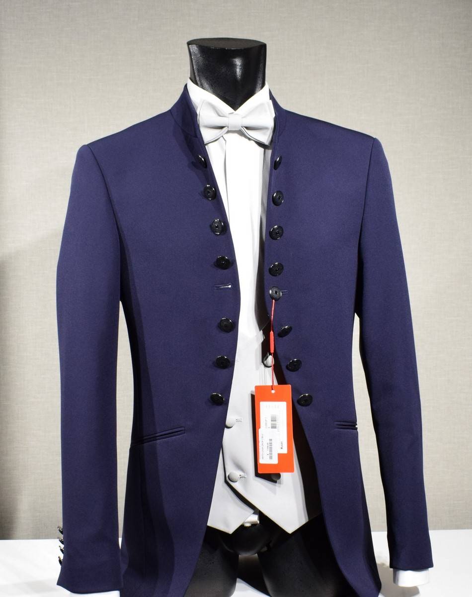 Musani Milano Cerimonia Abito musani bluette modello coreana slim fit Offerta