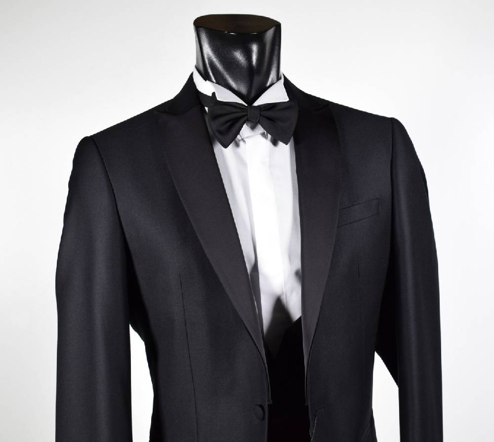 Musani Milano Cerimonia Smoking con panciotto nero slim fit musani cerimonia Saldi
