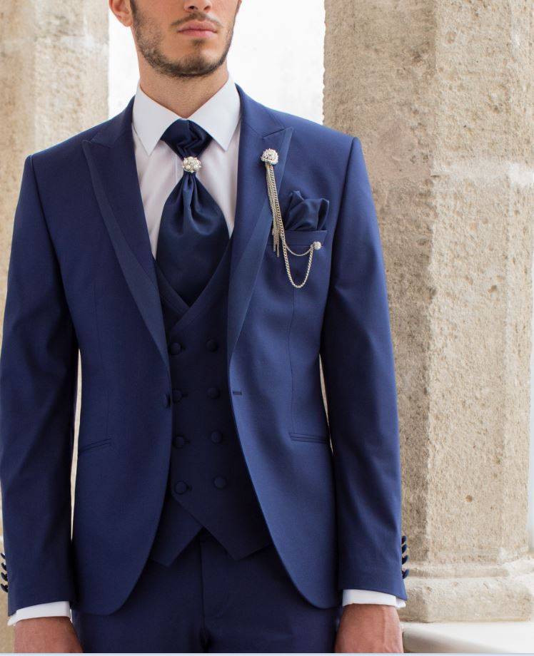 Musani Milano Cerimonia Abito bluette slim fit musani cerimonia completo di panciotto cravatta camicia I Più Venduti