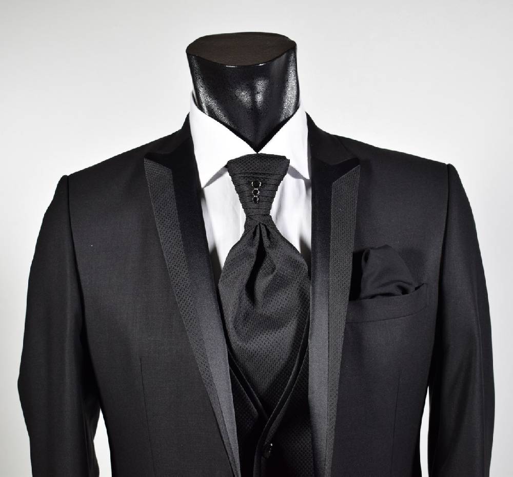 Musani Milano Cerimonia Abito nero slim fit Musani cerimonia Negozio