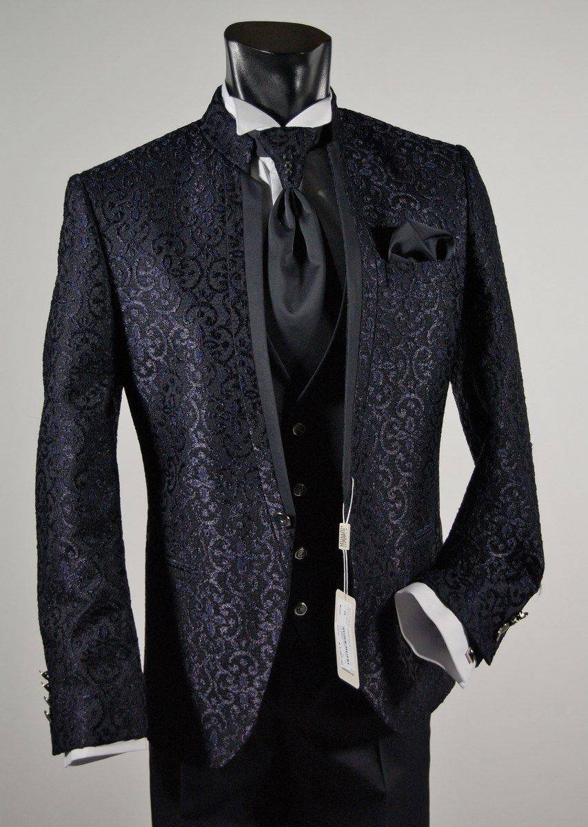 Musani Milano Cerimonia Abito slim fit sposo guru broccato musani cerimonia In Saldo