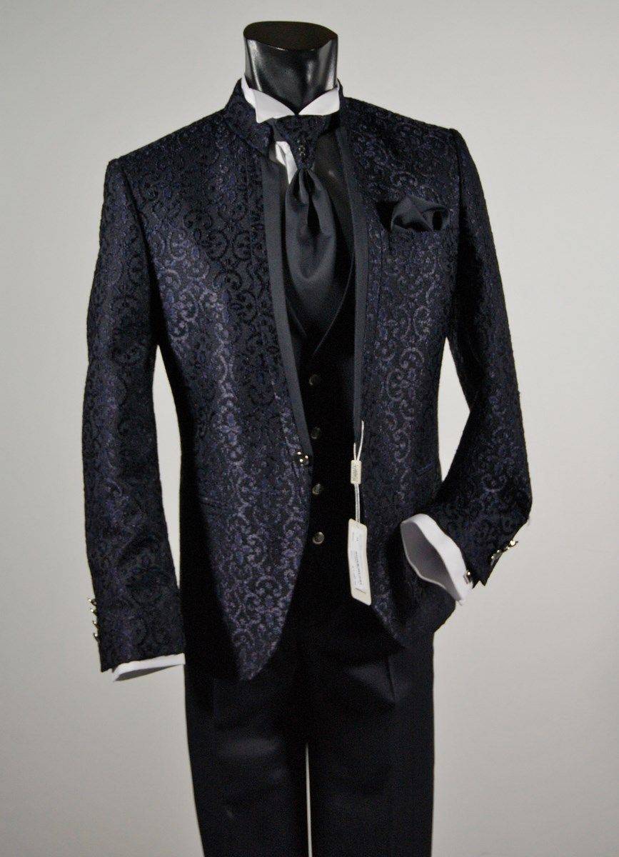 Musani Milano Cerimonia Abito slim fit sposo guru broccato musani cerimonia In Saldo