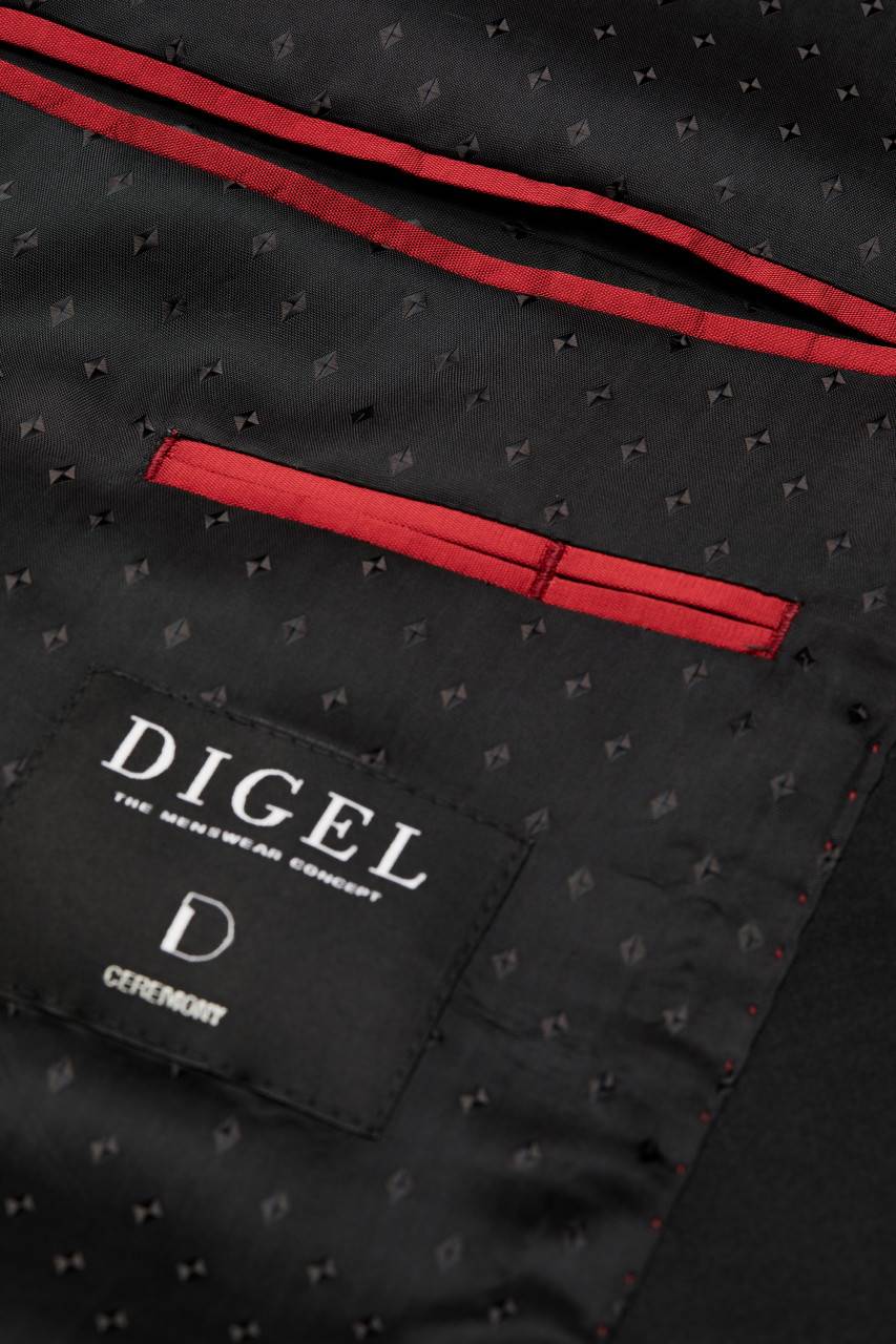 Digel Smoking digel cerimonia con petto a scialle drop quattro corto Consegna Veloce