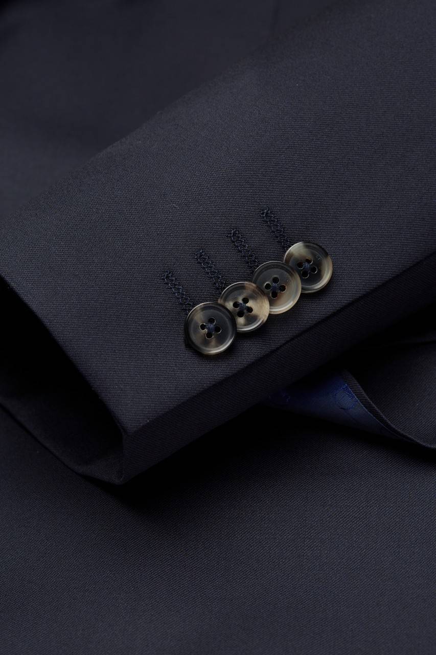 Digel Abito blu scuro digel drop quattro corto in lana reda super 110's Prezzo Ridotto
