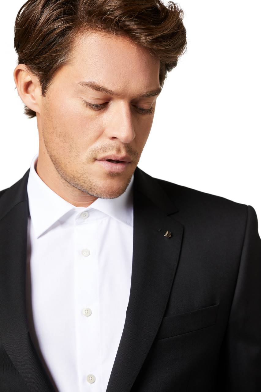 Digel Abito digel nero drop sei modern fit lana reda super 110's Sconto