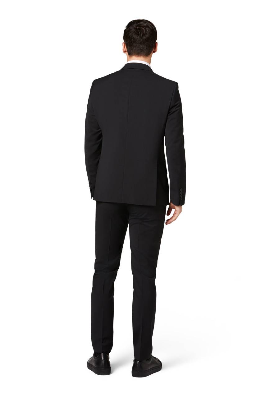 Digel Abito digel drop quattro corto slim fit nero lana marzotto super 100's Vendita Calda