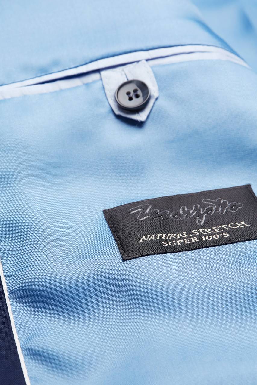 Digel Abito digel slim fit blu napoli lana marzotto super 100's Saldi Di Fabbrica
