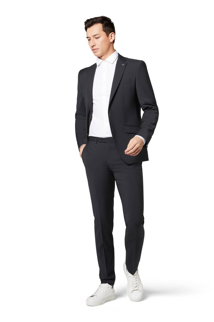 Digel Abito digel slim fit blu scuro lana marzotto super 100's