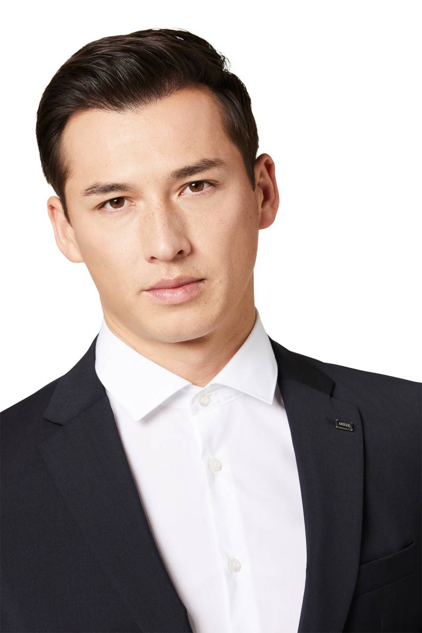 Digel Abito digel slim fit blu scuro lana marzotto super 100's Vendite Flash
