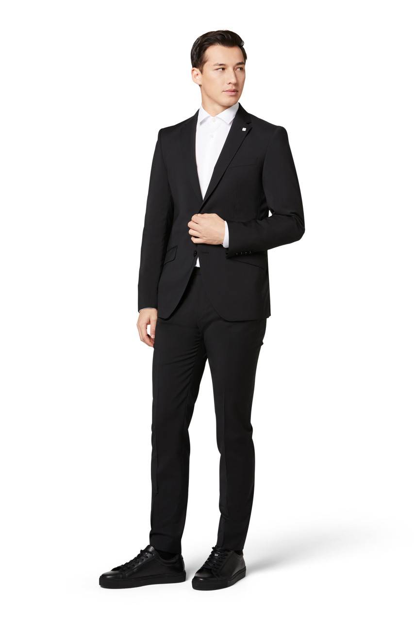 Digel Abito digel slim fit nero lana marzotto super 100's