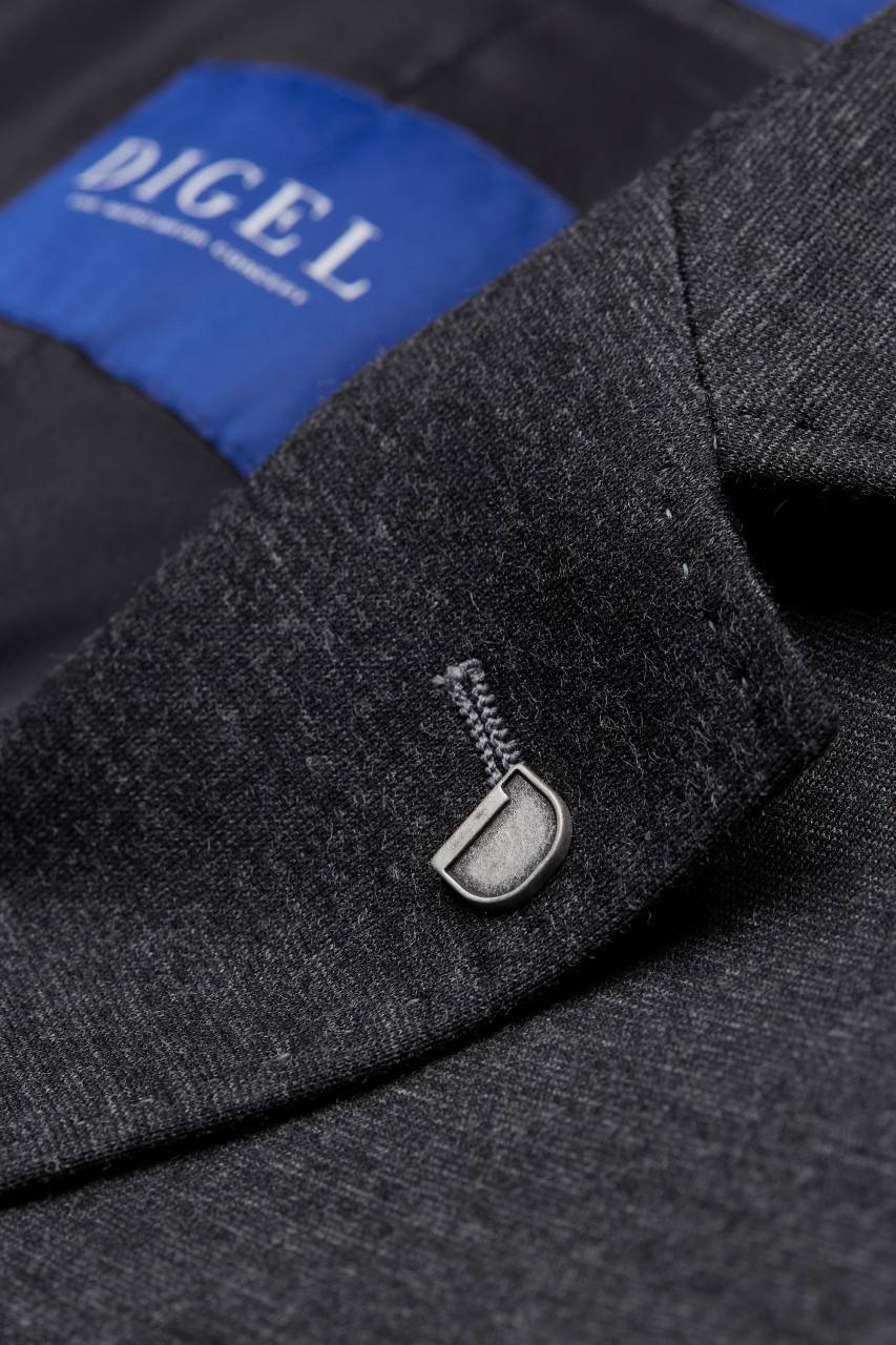 Digel Giacca blazer digel grigia sfoderata in jersey modern fit 2025
