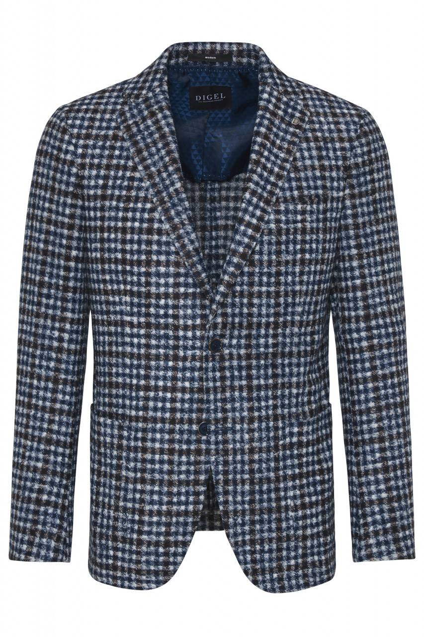 Digel Giacca blazer a quadretti modern fit digel sfoderata in jersey Italy