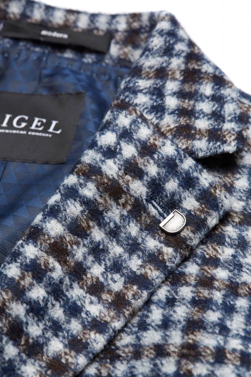 Digel Giacca blazer a quadretti modern fit digel sfoderata in jersey Italy