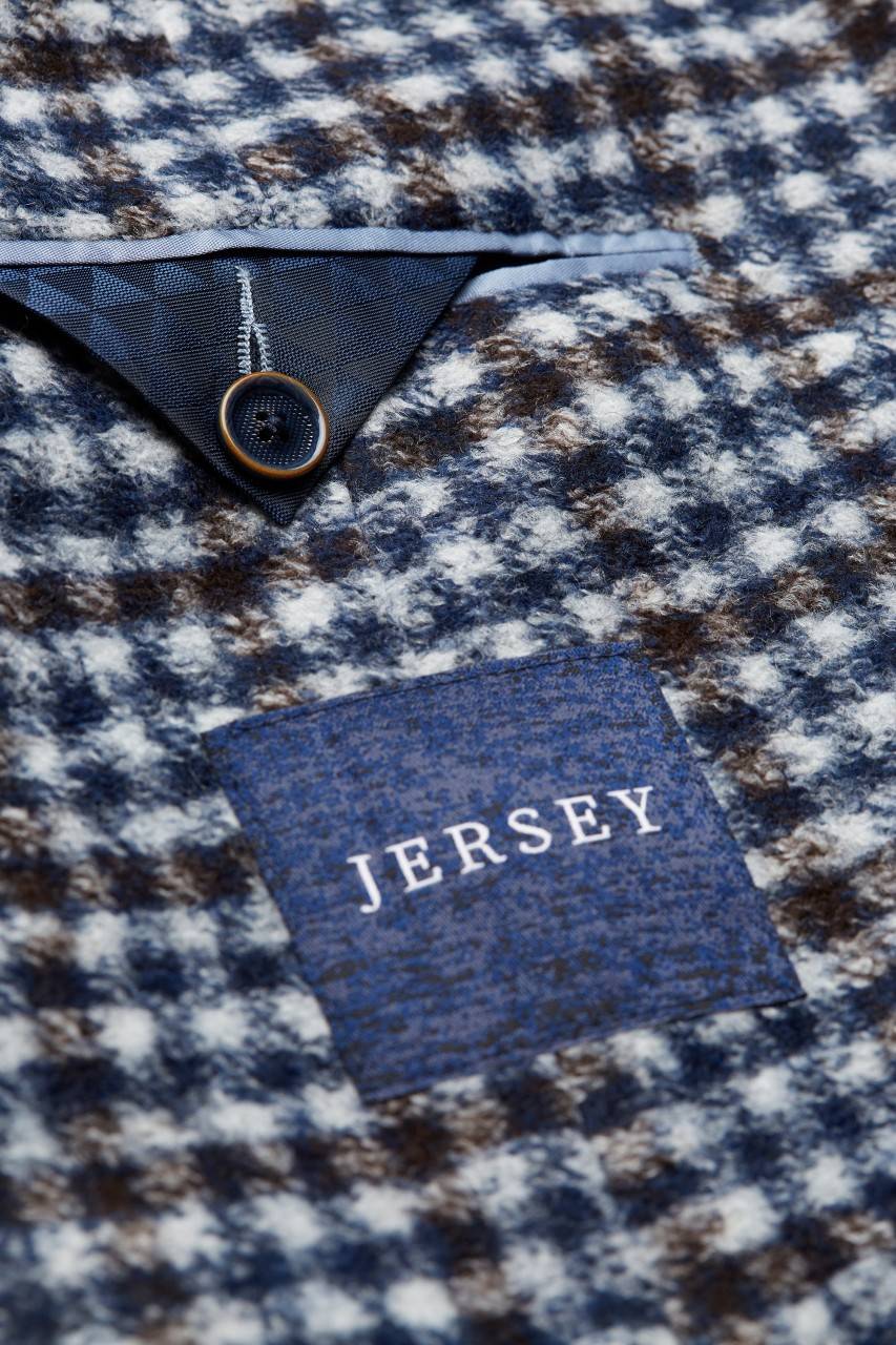 Digel Giacca blazer a quadretti modern fit digel sfoderata in jersey Italy