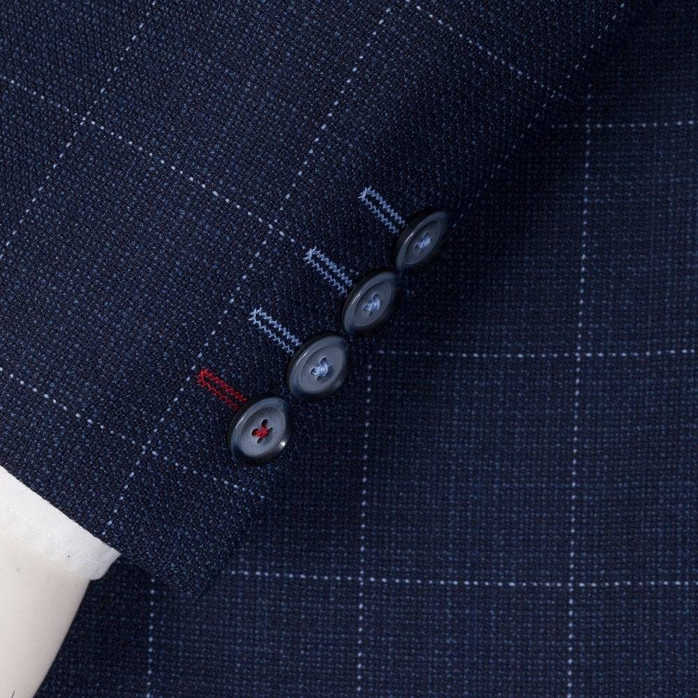 Digel Giacca blu a quadri digel drop sei modern fit Promozione