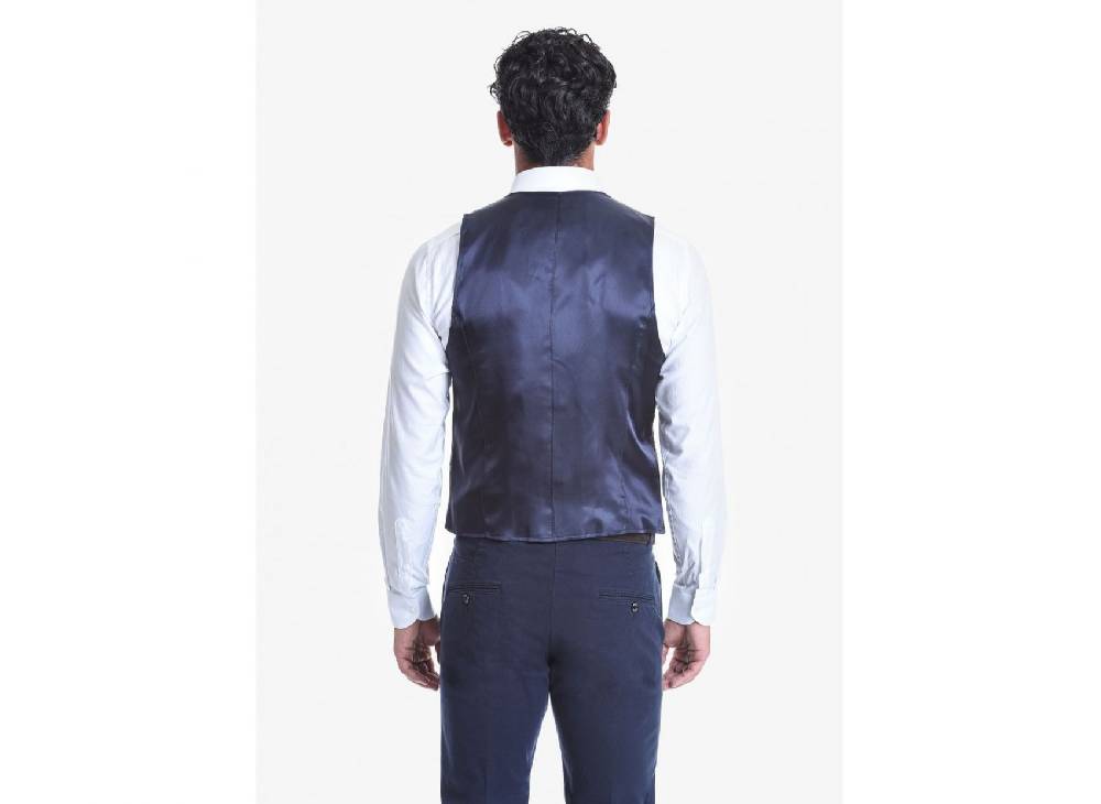 John Barritt Gilet john barritt doppio petto slim fit fantasia a quadri blu verde Fino Al -60%