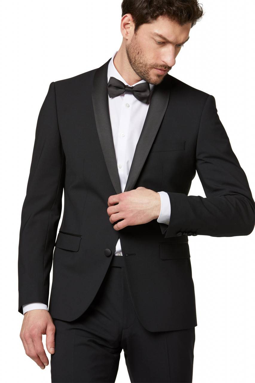 Digel Giacca blazer smoking digel nero slim fit collo a scialle