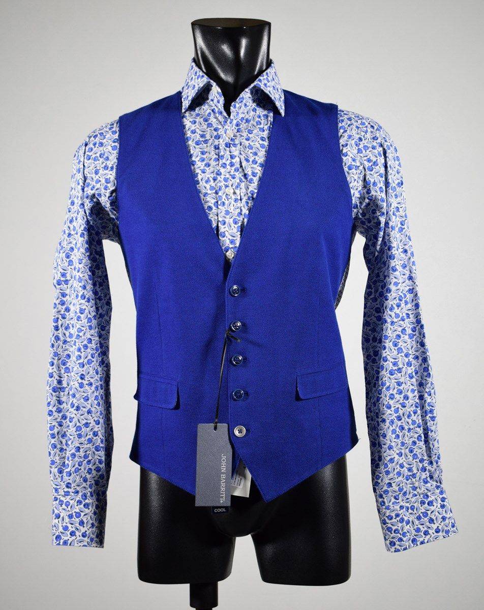 John Barritt Gilet azzurro john barritt in puro cotone Sottocosto